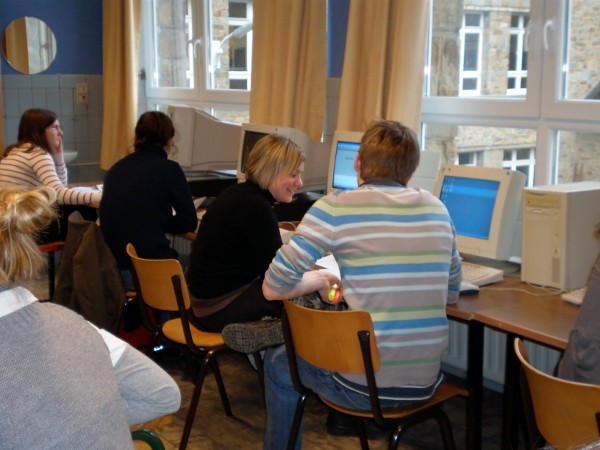 Frau Heeren nimmt die Sache mit Humor