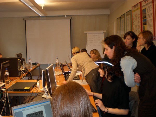 Die Zeitungsredaktion wird begutachtet