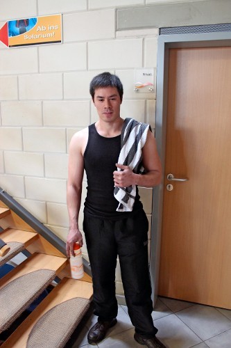 Raymund trainiert dreimal wöchentlich